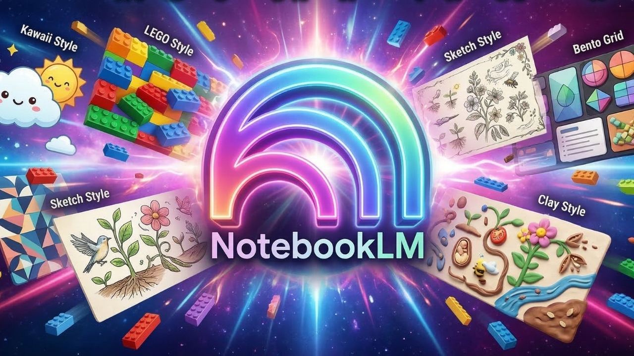 تحديث NotebookLM الجديد كيف تختار أفضل نمط إنفوجرافيك لبياناتك؟