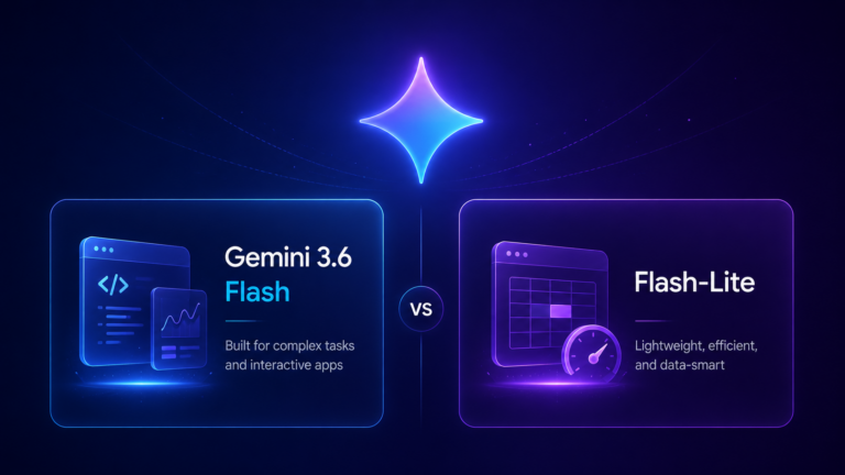 Gemini 3.6 Flash أم Flash-Lite؟ كيف تختار النموذج المناسب؟