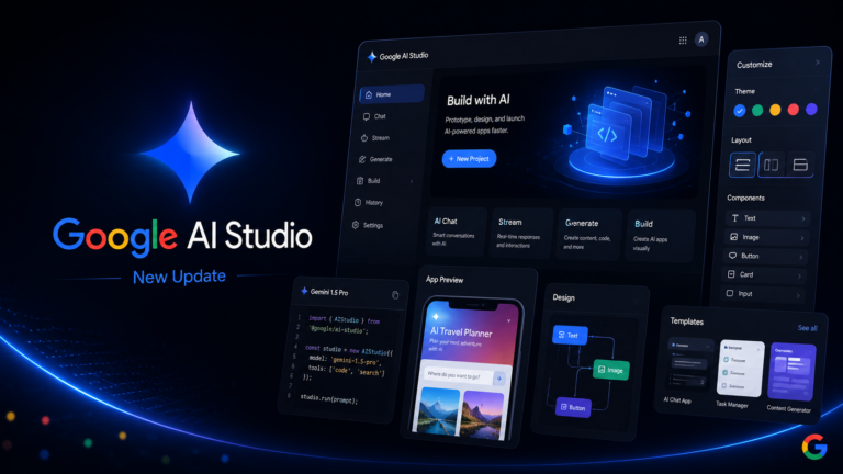 تحديث Google AI Studio الجديد التصميم أصبح على كيفك