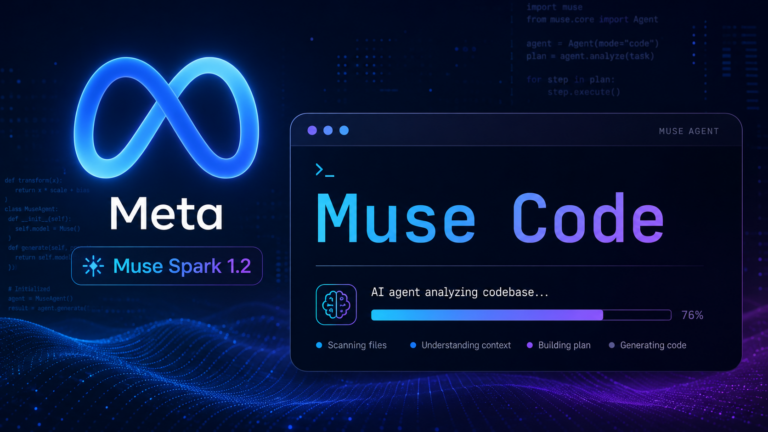 Muse Spark 1.2 وMuse Code ميتا تدخل سباق وكلاء البرمجة بالذكاء الاصطناعي
