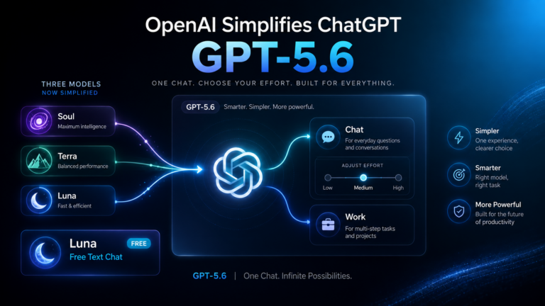 OpenAI تبسّط GPT-5.6 وتمنح مستخدمي ChatGPT المجانيين ميزة قوية